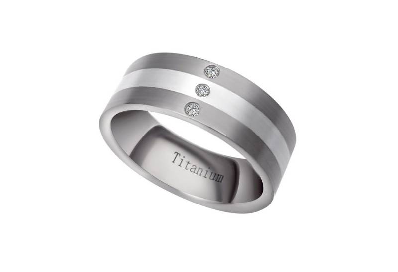 Firetti Partnerring Schmuck Geschenk "LIEBE" Titan, mit oder ohne Zirkonia (synth) von Firetti