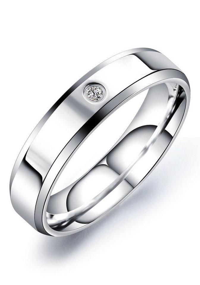 Firetti Partnerring Schmuck Geschenk "LIEBE" Shine, mit Zirkonia (synth) von Firetti