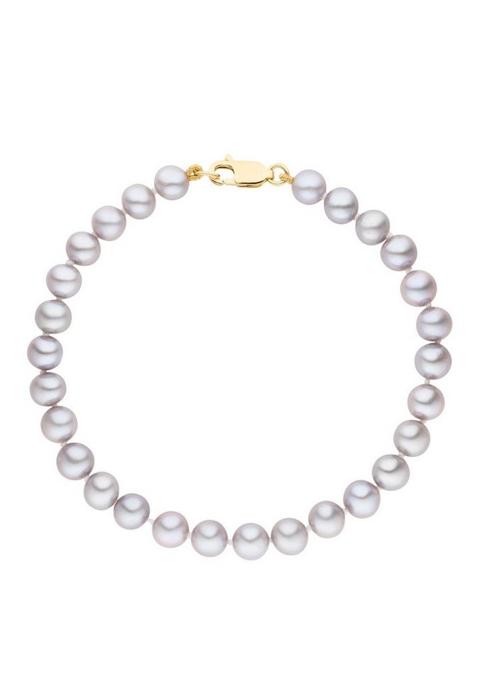 Firetti Perlenarmband Schmuck Geschenk Gold 375 Armschmuck Armkette Perle, Made in Germany - mit Süßwasserzuchtperle von Firetti