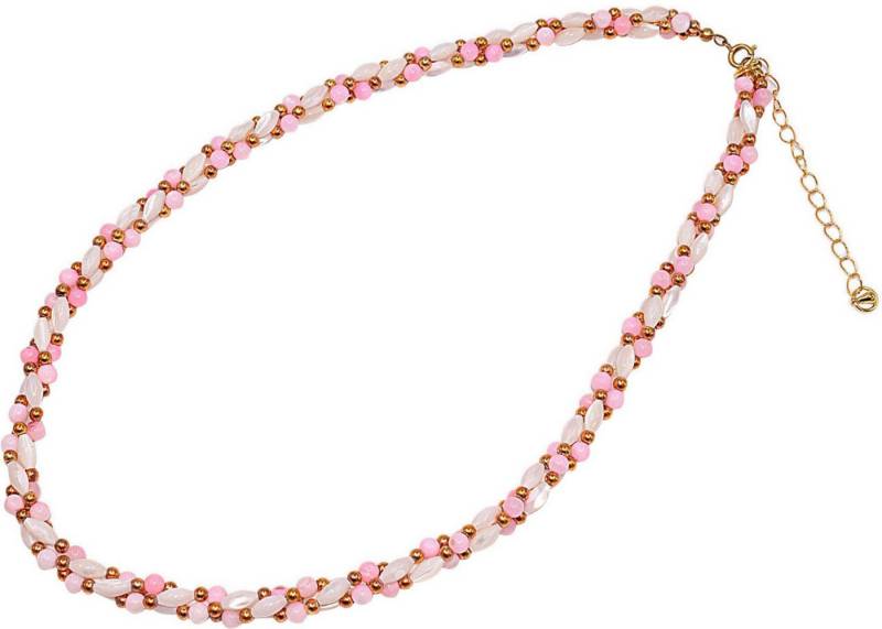Firetti Perlenkette Schmuck Geschenk Messing Halsschmuck Halskette, Made in Germany - mit Perlmutt von Firetti