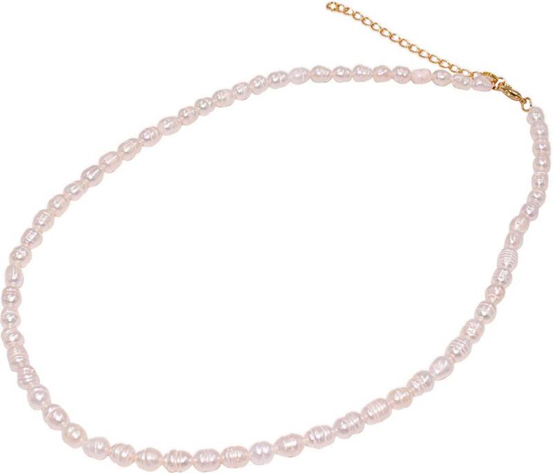 Firetti Perlenkette Schmuck Geschenk Messing Halsschmuck Halskette, Made in Germany - mit Süßwasserzuchtperle von Firetti