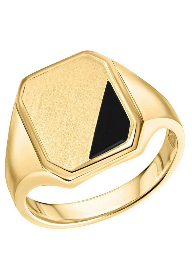 Firetti Fingerring Schmuck Geschenk Silber 925 Herrenring Silberring Siegelring, mit Achat von Firetti