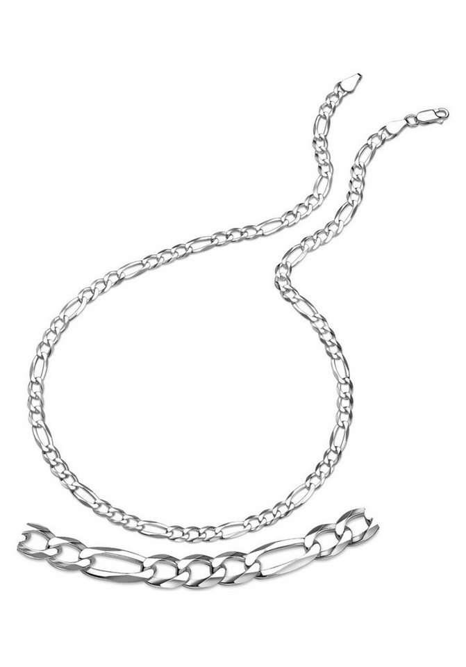 Firetti Kette ohne Anhänger Schmuck Geschenk Silber 925 Halsschmuck Halskette Figarokette, Made in Germany von Firetti