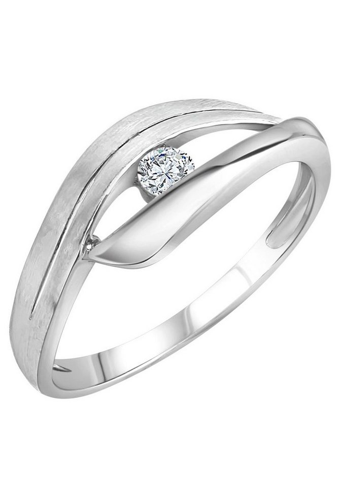 Firetti Fingerring Schmuck Geschenk Silber 925 Silberring glitzernd, mit Zirkonia (synth) von Firetti
