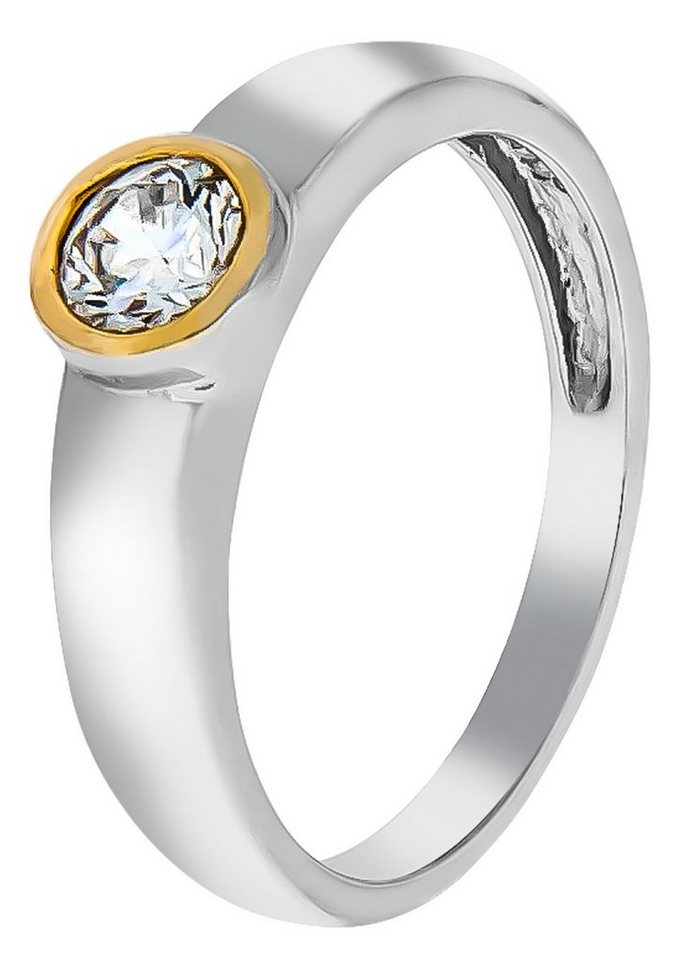 Firetti Fingerring Schmuck Geschenk Silber 925 Silberring Solitär, mit Zirkonia (synth) von Firetti