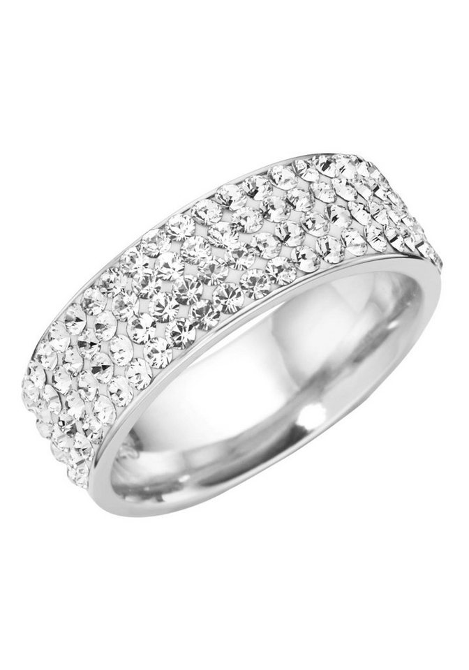 Firetti Fingerring Schmuck Geschenk Silber 925 Silberring, mit Kristallstein von Firetti