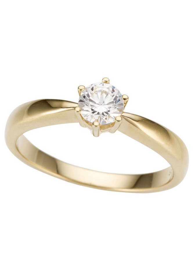 Firetti Solitärring Schmuck Geschenk Gold 750 Damenring Verlobungsring Goldring Solitär, mit Brillant von Firetti