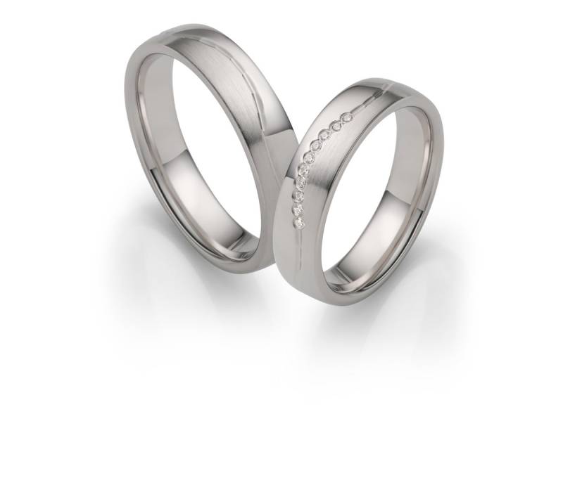 Firetti Trauring Schmuck Geschenk Silber 925 Hochzeit Ehering Partnerring "LIEBE", Made in Germany - wahlweise mit oder ohne Zirkonia von Firetti