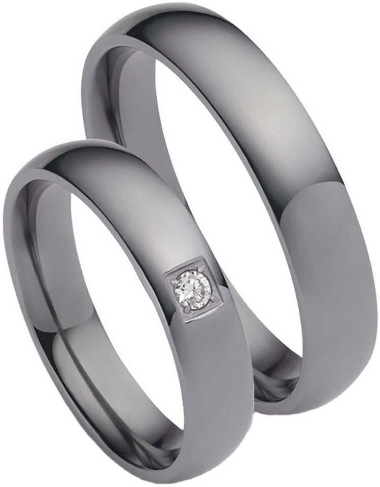 Firetti Trauring Schmuck Geschenk Tantal Hochzeit Ehering "LIEBE", Made in Germany - wahlweise mit oder ohne Brillant von Firetti