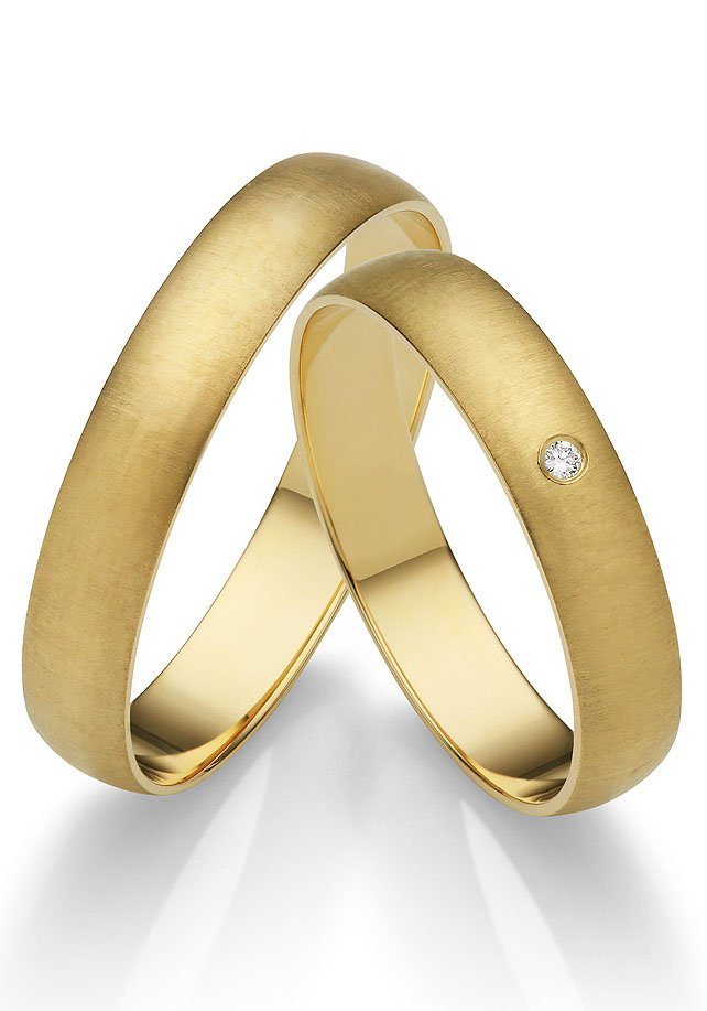 Firetti Trauring Schmuck Geschenk Gold 375 Hochzeit Ehering LIEBE", Made in Germany, wahlweise mit oder ohne Brillant" von Firetti