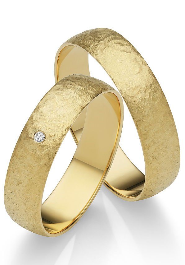 Firetti Trauring Schmuck Geschenk Gold 375 Hochzeit Ehering "LIEBE", Made in Germany, wahlweise mit oder ohne Brillant von Firetti