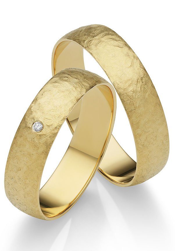 Firetti Trauring Schmuck Geschenk Gold 375 Hochzeit Ehering LIEBE", Made in Germany, wahlweise mit oder ohne Brillant" von Firetti