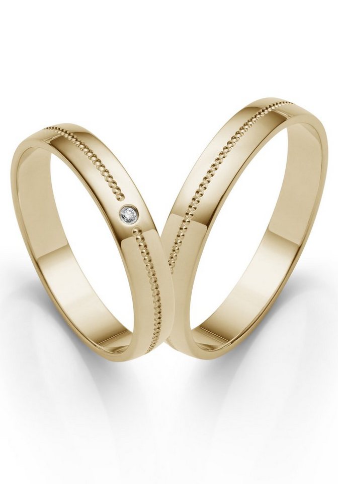 Firetti Trauring Schmuck Geschenk Gold 375 Hochzeit Ehering "LIEBE", Made in Germany, wahlweise mit oder ohne Brillant Firetti Trauring Schmuck Geschenk Gold 375 Hochzeit Ehering "LIEBE", Made in Germany, wahlweise mit oder ohne Brillant von Firetti