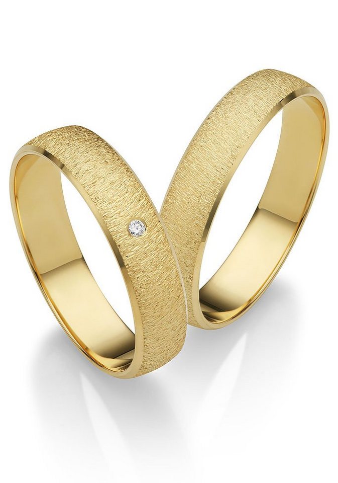 Firetti Trauring Schmuck Geschenk Gold 375 Hochzeit Ehering LIEBE", Made in Germany, wahlweise mit oder ohne Brillant" von Firetti