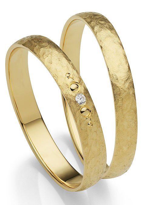 Firetti Trauring Schmuck Geschenk Gold 375 Hochzeit Ehering "LIEBE", Made in Germany, wahlweise mit oder ohne Brillant von Firetti