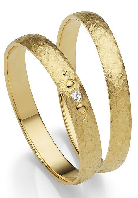 Firetti Trauring Schmuck Geschenk Gold 375 Hochzeit Ehering LIEBE", Made in Germany, wahlweise mit oder ohne Brillant" von Firetti