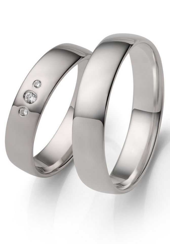 Firetti Trauring Schmuck Geschenk Hochzeit Ehering "LIEBE", Made in Germany - wahlweise mit oder ohne Zirkonia (synth) von Firetti