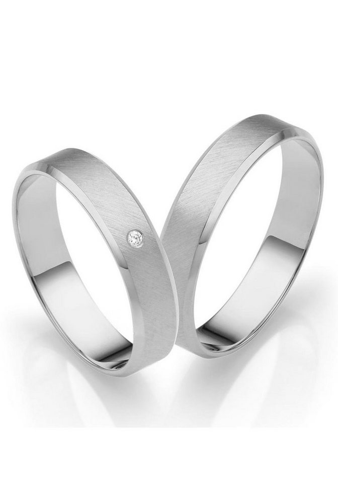 Firetti Trauring Schmuck Geschenk Gold 750 Hochzeit Ehering "LIEBE", Made in Germany, wahlweise mit oder ohne Brillant von Firetti