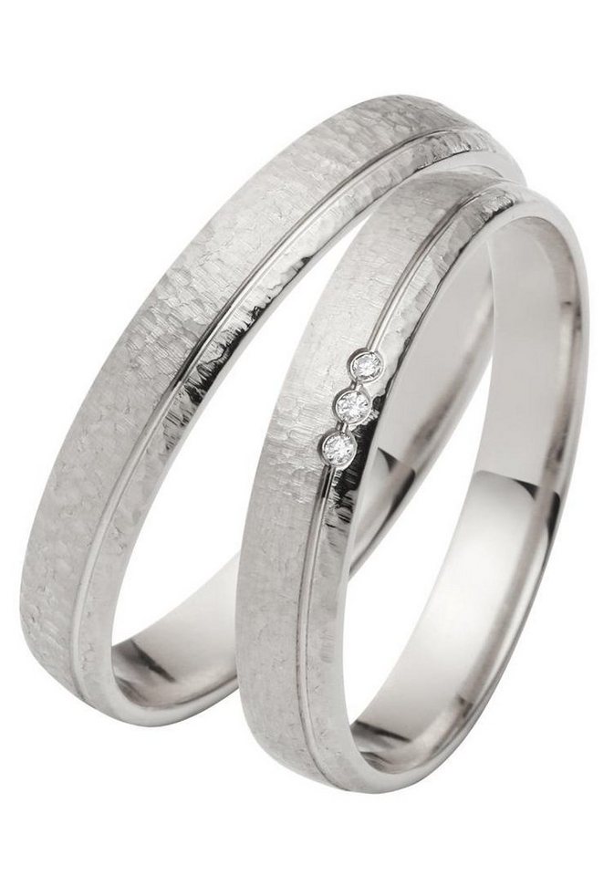 Firetti Trauring Schmuck Geschenk Gold 750 Hochzeit Ehering "LIEBE", Made in Germany, wahlweise mit oder ohne Brillanten von Firetti