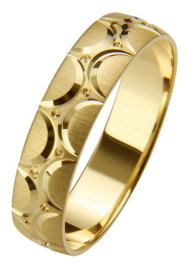 Firetti Trauring Schmuck Geschenk Gold 375 Hochzeit Ehering LIEBE", Made in Germany, wahlweise mit oder ohne Brillant" von Firetti