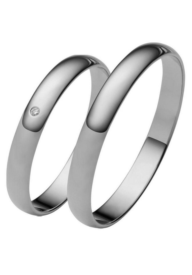 Firetti Trauring Schmuck Geschenk Gold 375 Hochzeit Ehering "LIEBE", Made in Germany, wahlweise mit oder ohne Brillant von Firetti