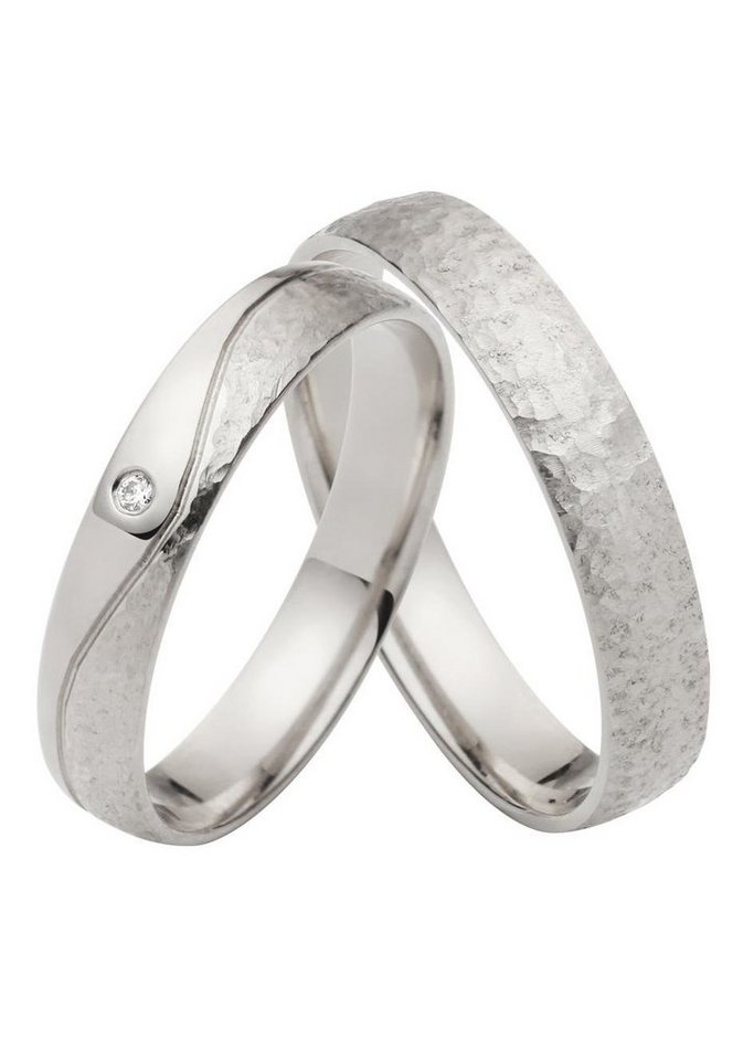 Firetti Trauring Schmuck Geschenk Gold 750 Hochzeit Ehering "LIEBE", Made in Germany, wahlweise mit oder ohne Brillant von Firetti