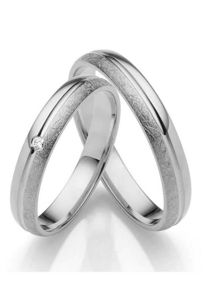 Firetti Trauring Schmuck Geschenk Gold 750 Hochzeit Ehering "LIEBE", Made in Germany, wahlweise mit oder ohne Brillant von Firetti