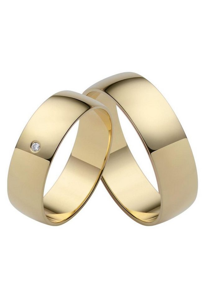 Firetti Trauring Schmuck Geschenk Gold Hochzeit Ehering Trauring LIEBE", Made in Germany, wahlweise mit oder ohne Brillant" von Firetti