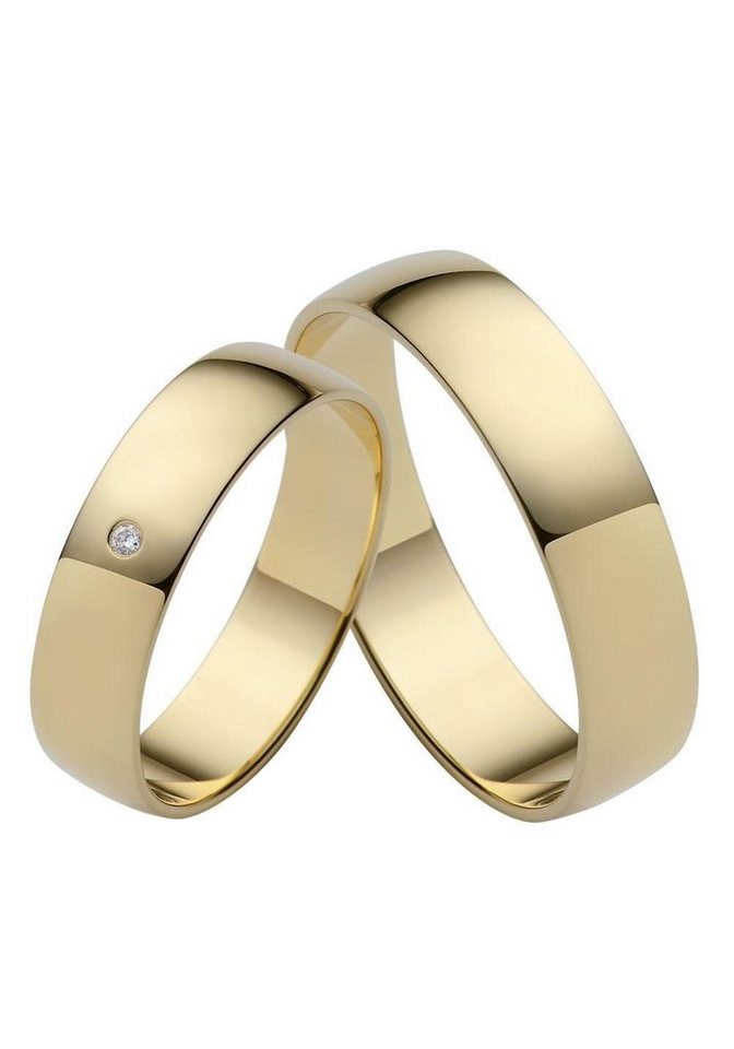 Firetti Trauring Schmuck Geschenk Gold Hochzeit Ehering Trauring "LIEBE", Made in Germany, wahlweise mit oder ohne Brillant von Firetti