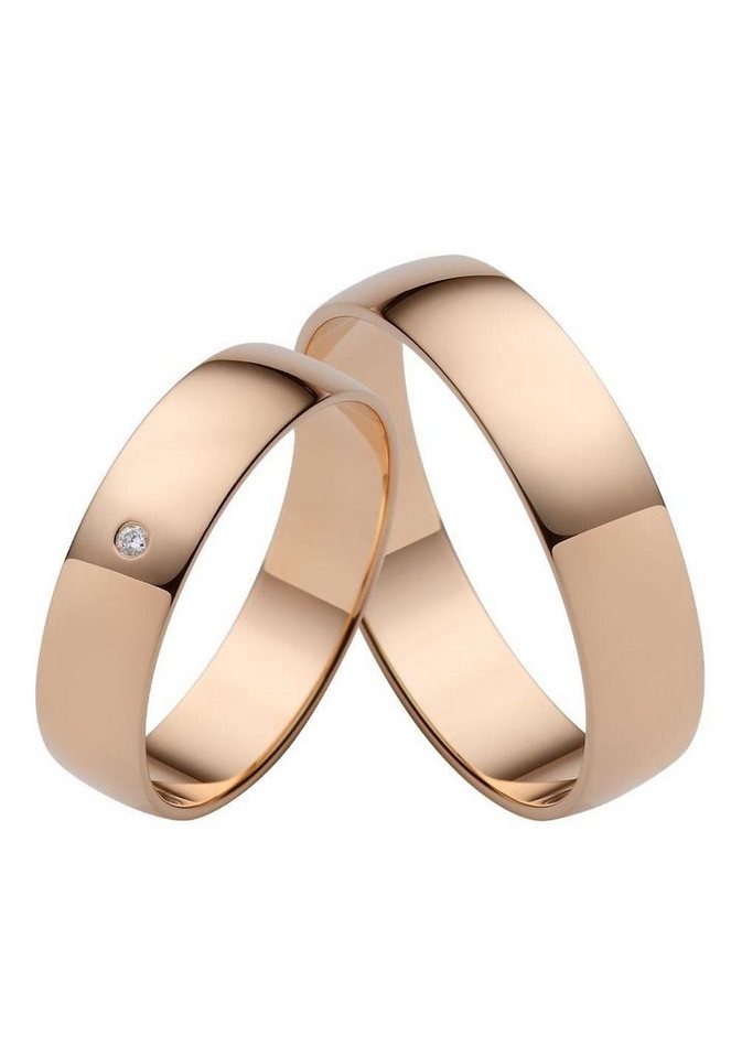 Firetti Trauring Schmuck Geschenk Gold Hochzeit Ehering Trauring "LIEBE", Made in Germany, wahlweise mit oder ohne Brillant von Firetti