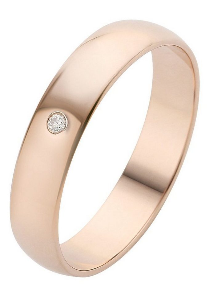 Firetti Trauring Schmuck Geschenk Gold Hochzeit Ehering Trauring "LIEBE", Made in Germany, wahlweise mit oder ohne Brillant von Firetti