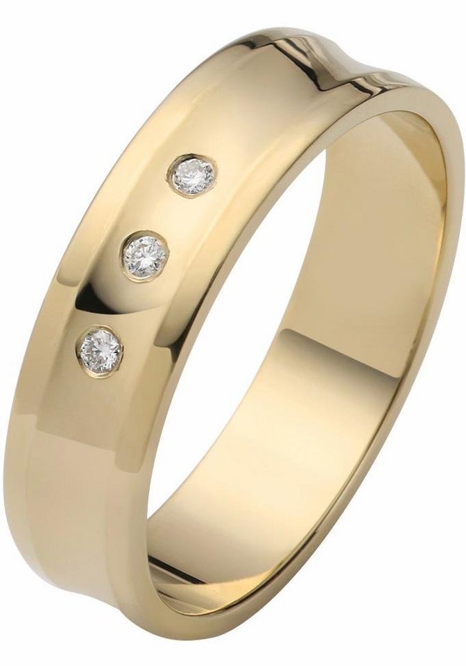 Firetti Trauring Schmuck Geschenk Gold 375 Hochzeit Ehering LIEBE", Made in Germany, wahlweise mit oder ohne Brillanten" von Firetti