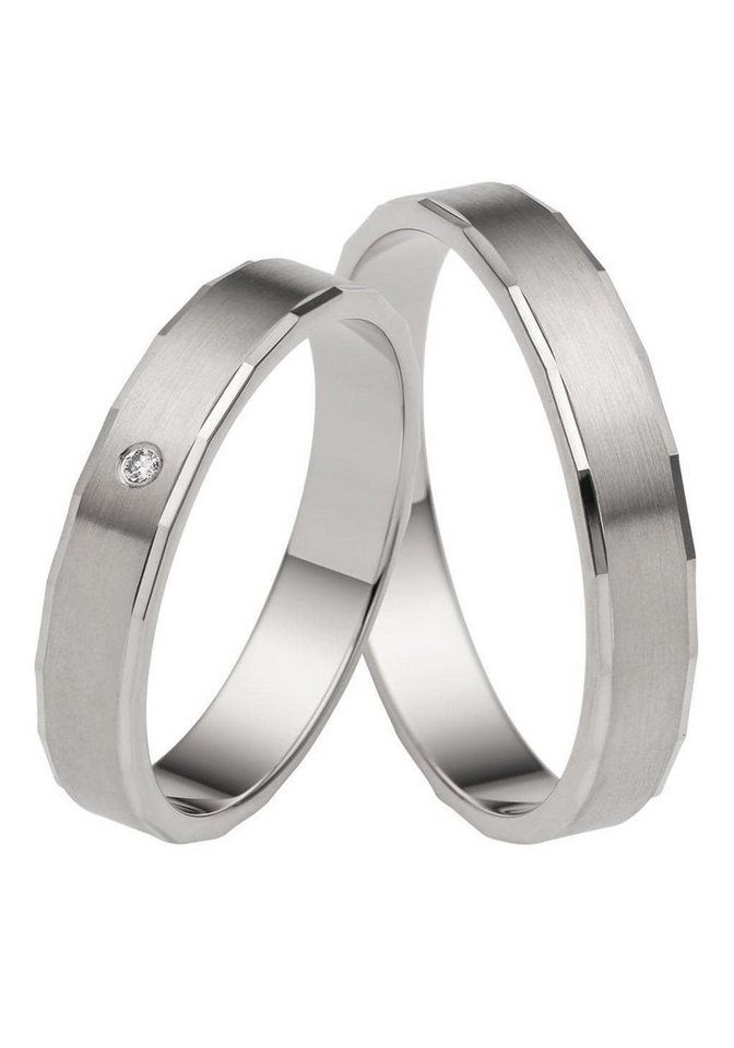 Firetti Trauring Schmuck Geschenk Gold 375 Hochzeit Ehering "LIEBE", Made in Germany, wahlweise mit oder ohne Brillant von Firetti