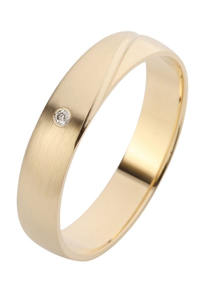 Firetti Trauring Schmuck Geschenk Gold Hochzeit Ehering Trauring "LIEBE", Made in Germany, wahlweise mit oder ohne Brillant von Firetti