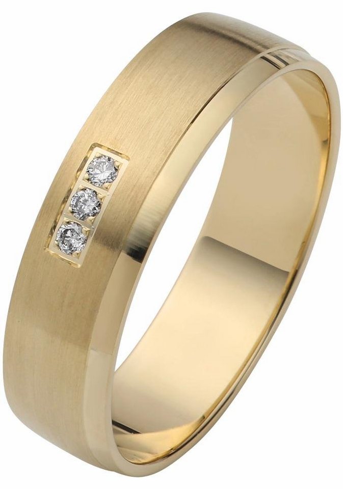 Firetti Trauring Schmuck Geschenk Gold 375 Hochzeit Ehering LIEBE", Made in Germany, wahlweise mit oder ohne Brillanten" von Firetti