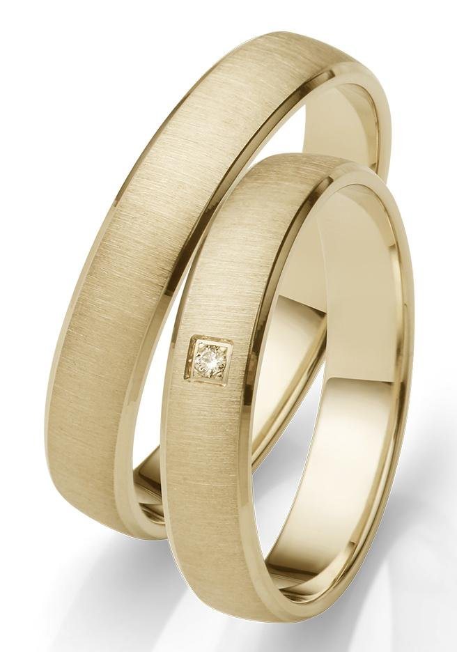 Firetti Trauring Schmuck Geschenk Gold 750 Hochzeit Ehering "LIEBE", Made in Germany, wahlweise mit oder ohne Brillant von Firetti