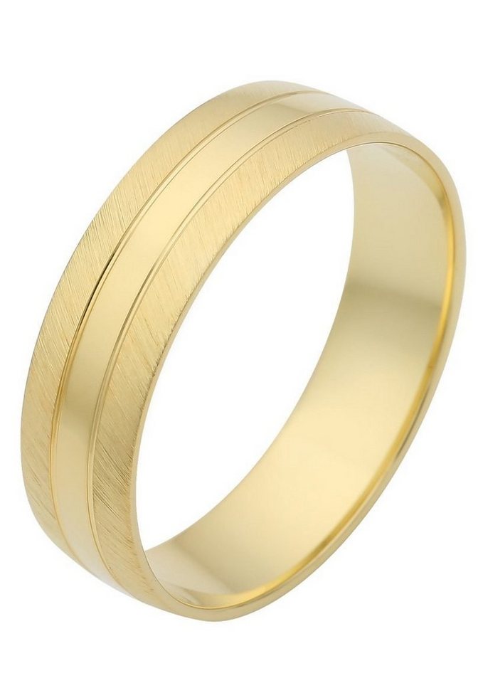 Firetti Trauring Schmuck Geschenk Gold 375 Hochzeit Ehering Trauring LIEBE", Made in Germany, wahlweise mit oder ohne Brillant" von Firetti