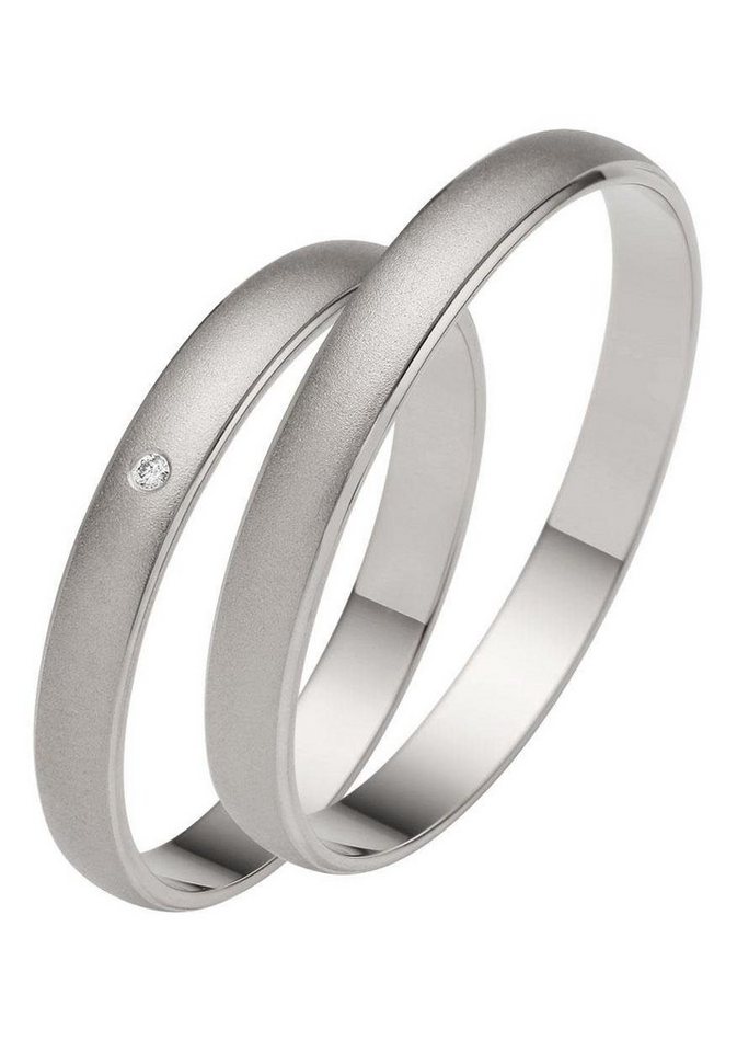 Firetti Trauring Schmuck Geschenk Gold 375 Hochzeit Ehering "LIEBE", Made in Germany, wahlweise mit oder ohne Brillant von Firetti