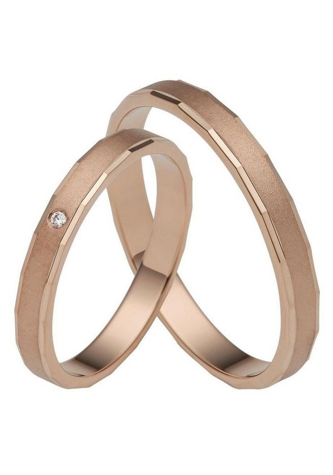 Firetti Trauring Schmuck Geschenk Gold 375 Hochzeit Ehering LIEBE", Made in Germany, wahlweise mit oder ohne Brillant" von Firetti