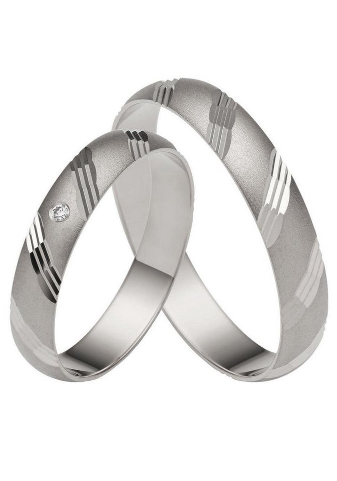 Firetti Trauring Schmuck Geschenk Gold 375 Hochzeit Ehering "LIEBE", Made in Germany, wahlweise mit oder ohne Brillanten von Firetti