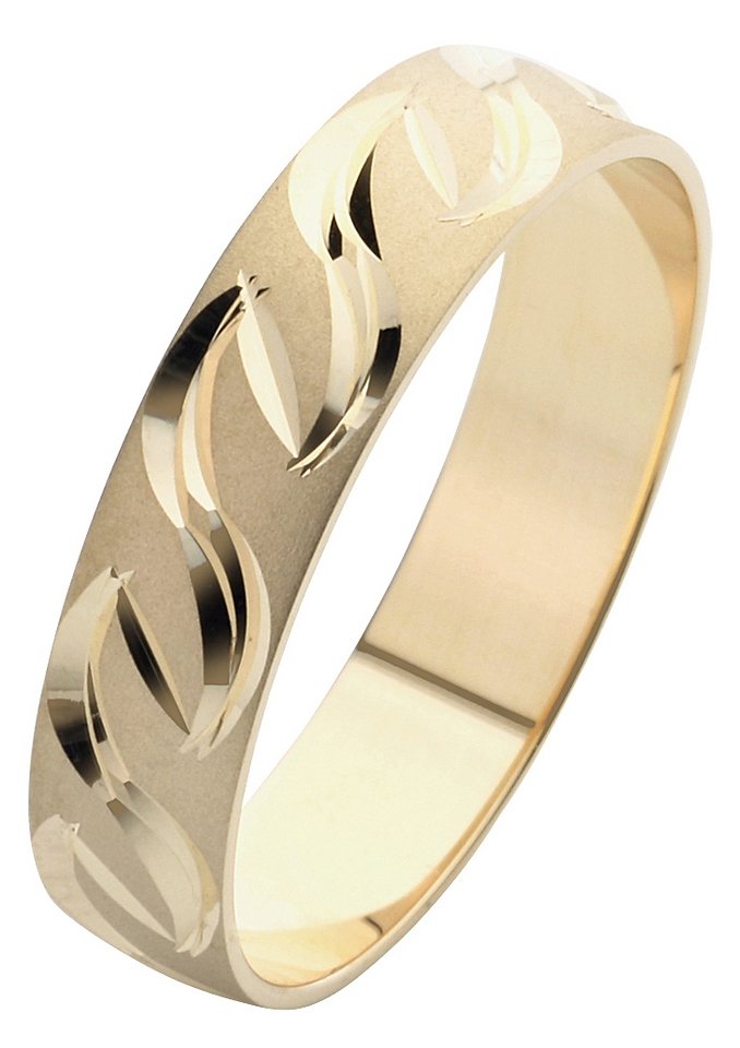 Firetti Trauring Schmuck Geschenk Gold 375 Hochzeit Ehering LIEBE", Made in Germany, wahlweise mit oder ohne Brillant" von Firetti