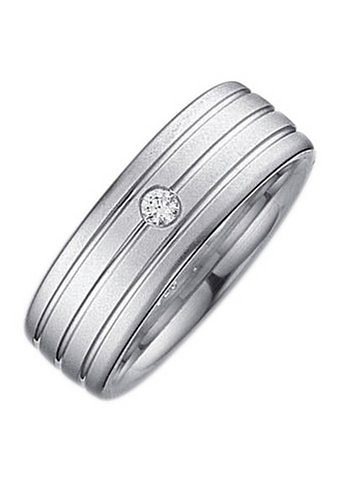 Firetti Trauring Schmuck Geschenk Hochzeit Ehering Trauring "LIEBE", Made in Germany - wahlweise mit oder ohne Zirkonia (synth) von Firetti