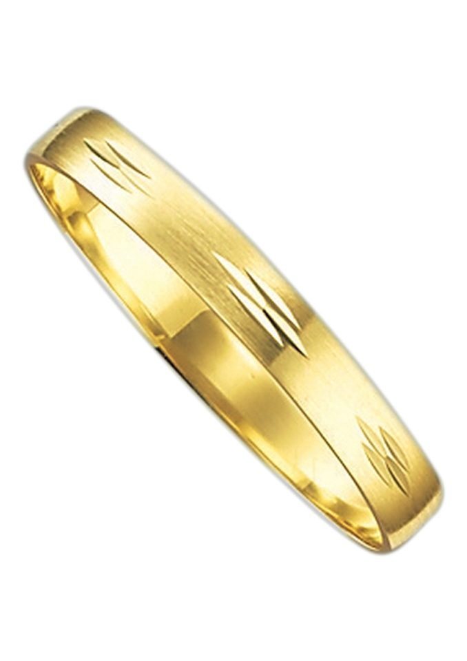 Firetti Trauring Schmuck Geschenk Gold 375 Hochzeit Ehering Trauring "LIEBE", Made in Germany, wahlweise mit oder ohne Brillant von Firetti