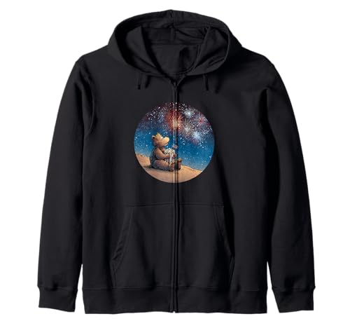 Cooles USA-Feuerwerk mit Bär Kostüm für Erwachsene und Kinder Kapuzenjacke Cooles USA-Feuerwerk mit Bär Kostüm für Erwachsene und Kinder Kapuzenjacke von Firework Bear Outfit
