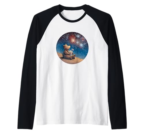 Cooles USA-Feuerwerk mit Bär Kostüm für Erwachsene und Kinder Raglan Cooles USA-Feuerwerk mit Bär Kostüm für Erwachsene und Kinder Raglan von Firework Bear Outfit