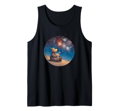 Cooles USA-Feuerwerk mit Bär Kostüm für Erwachsene und Kinder Tank Top Cooles USA-Feuerwerk mit Bär Kostüm für Erwachsene und Kinder Tank Top von Firework Bear Outfit