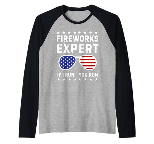 Fireworks Expert If I Run You Run Funny 4th Of Juli Men Raglan Fireworks Expert If I Run You Run Funny 4th Of Juli Men Raglan von Fireworks Expert If I Run You Run