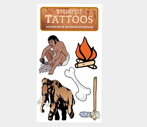 Firlefantastisch Steinzeit-Tattoo 10 Stück - Temporary Tattoo - Erdton (Multicolor) - 3+ Firlefantastisch Steinzeit-Tattoo 10 Stück - Temporary Tattoo - Erdton (Multicolor) - 3+ von Firlefantastisch