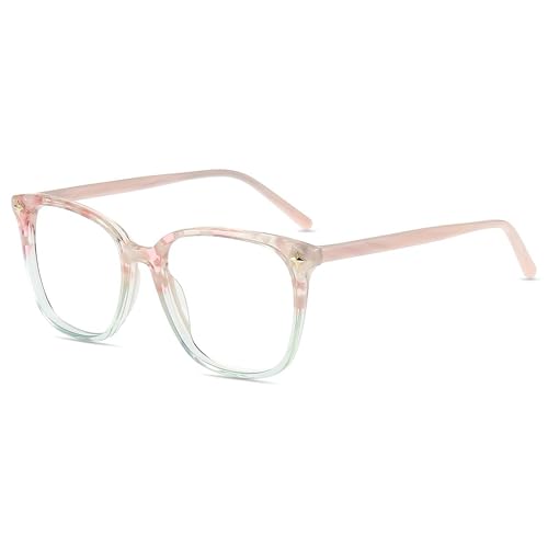 Firmoo Blaulicht Brille ohne Sehstärke Damen Acetat Rahmen Entspiegelte Blaulichtfilter Computer Brille von Firmoo