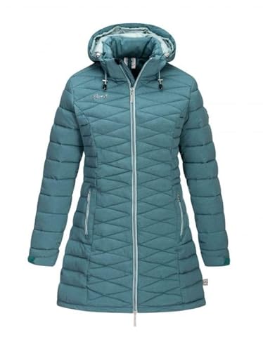 First B Damen Steppmantel Ami, Winterjacke, abtrennbare Kapuze, Daunenoptik, winddicht, wasserdicht balsam 42 von First B